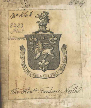 Ex Libris of Frederick North