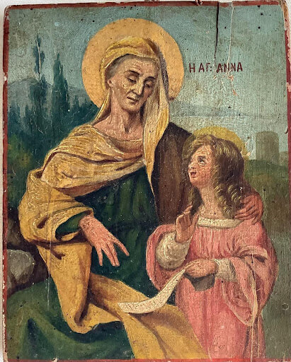 Η Διδασκαλία της Παρθένου Μαρίας από την Αγία Άννα: Μια παράσταση με θρησκευτικό και κοινωνικό περιεχόμενο - Έκθεμα Φεβρουαρίου 2024 - Κοργιαλένειο Ιστορικό και Λαογραφικό Μουσείο