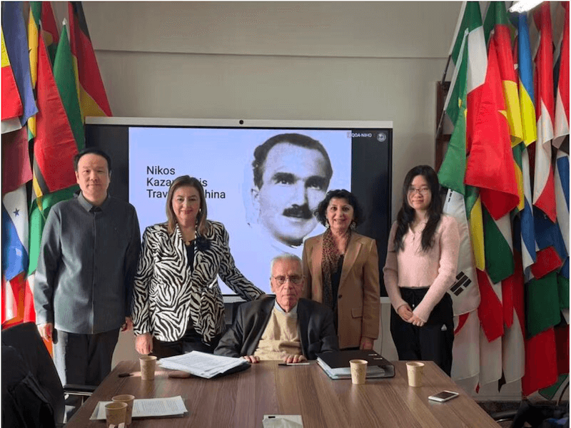 Η Εκτελεστική Διευθύντρια του HSC, Δρ. Έλενα Αβραμίδου, στο Φόρουμ για τον Έλληνα συγγραφέα Νίκο Καζαντζάκη που πραγματοποιήθηκε στο Πανεπιστήμιο Southwest της Κίνας